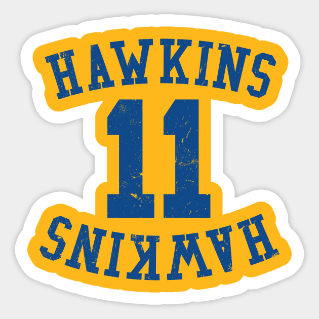 Hawkins 11 Sticker by MindsparkCreative